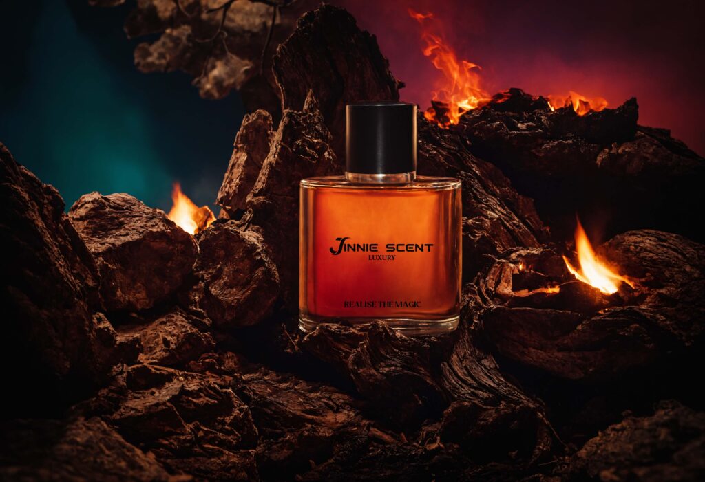 A perfume with aesthetic background.