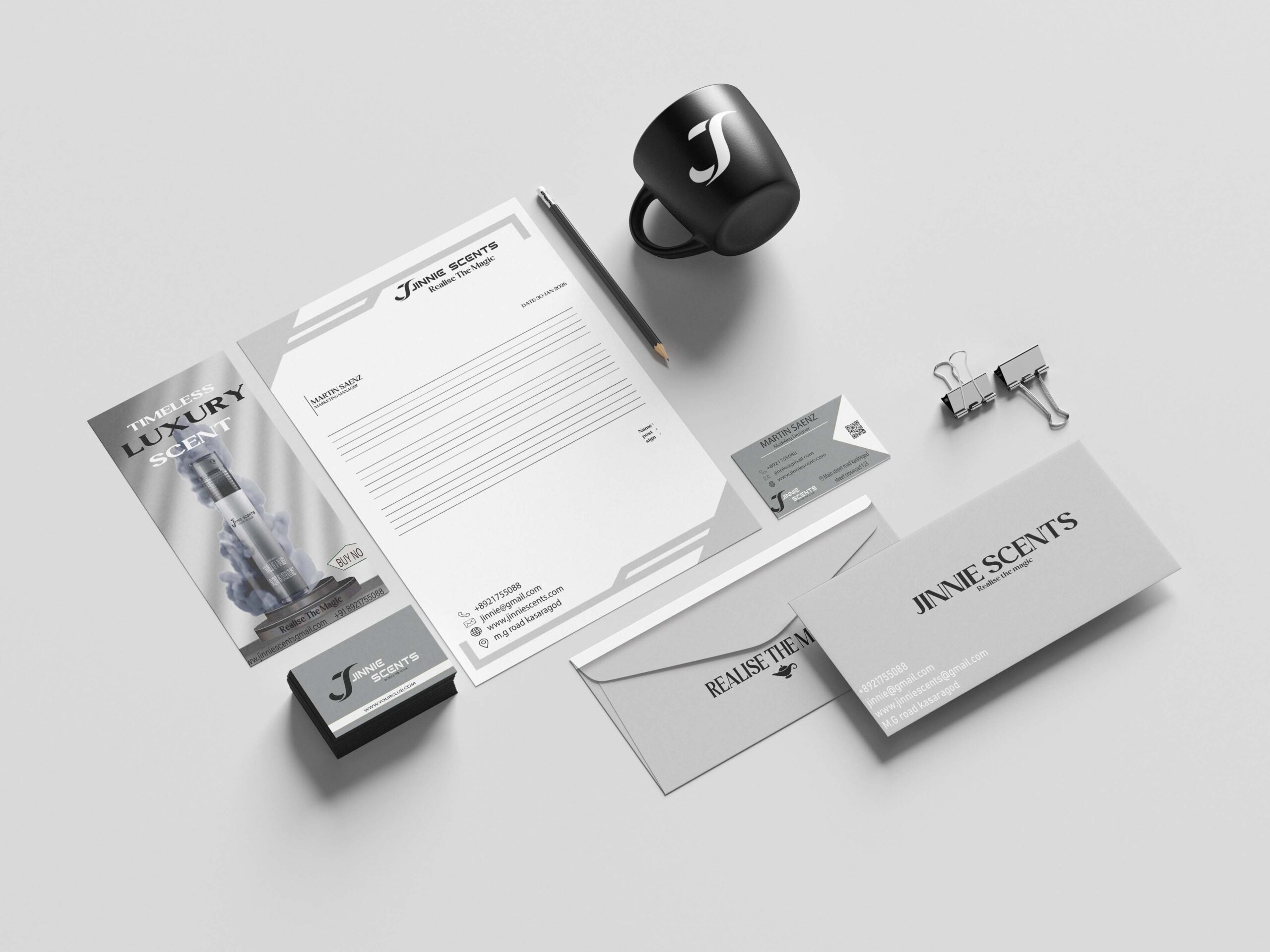 Stationery items include envelope ,letter head, business card, poster and others